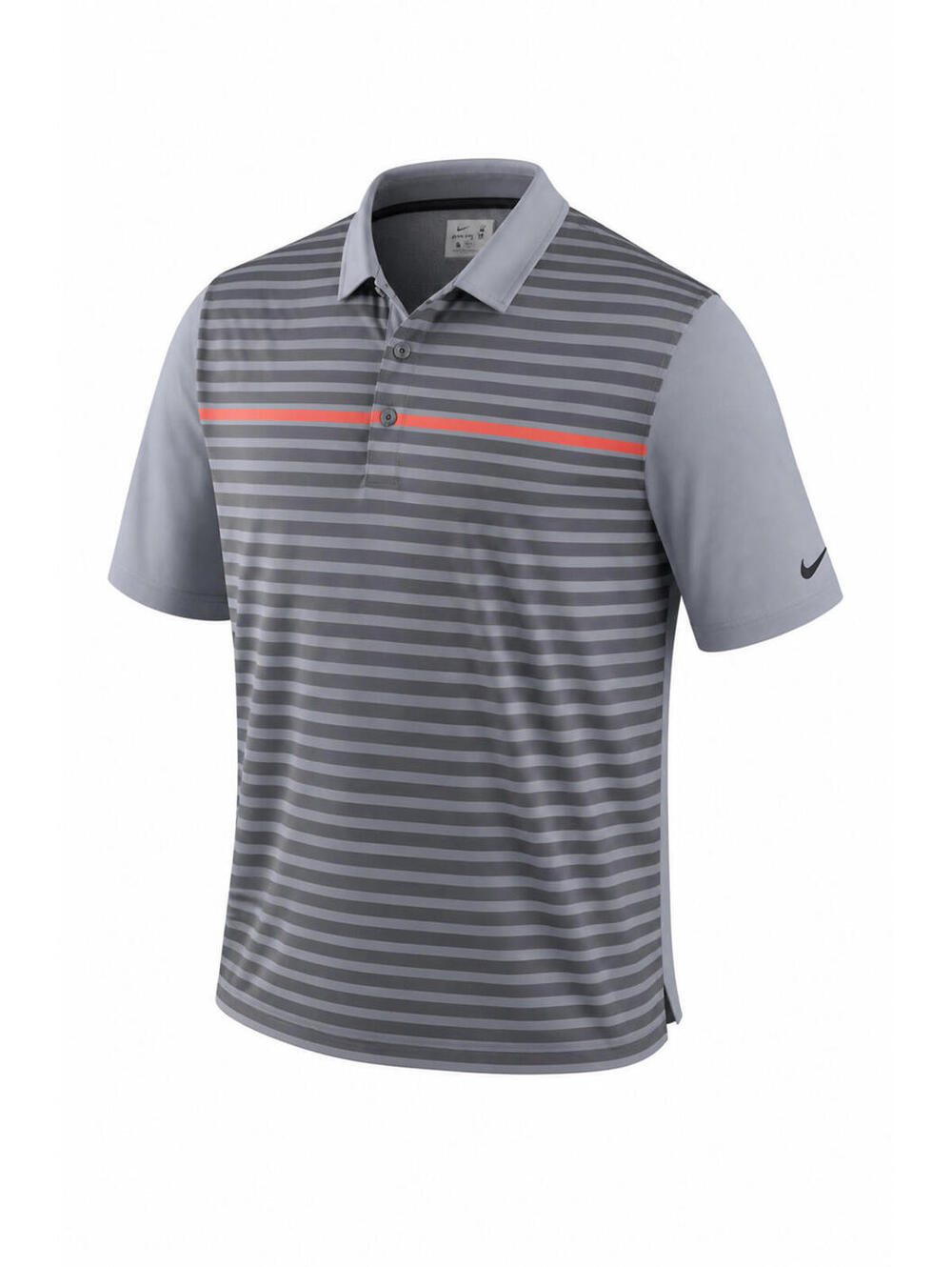 Nike Golf Dri-Fit Polo Shirt Men's XXL Gray Striped